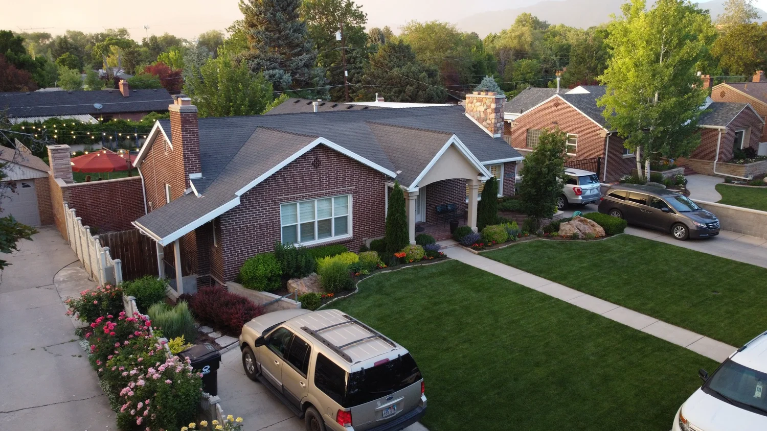 Apartment complex aerial