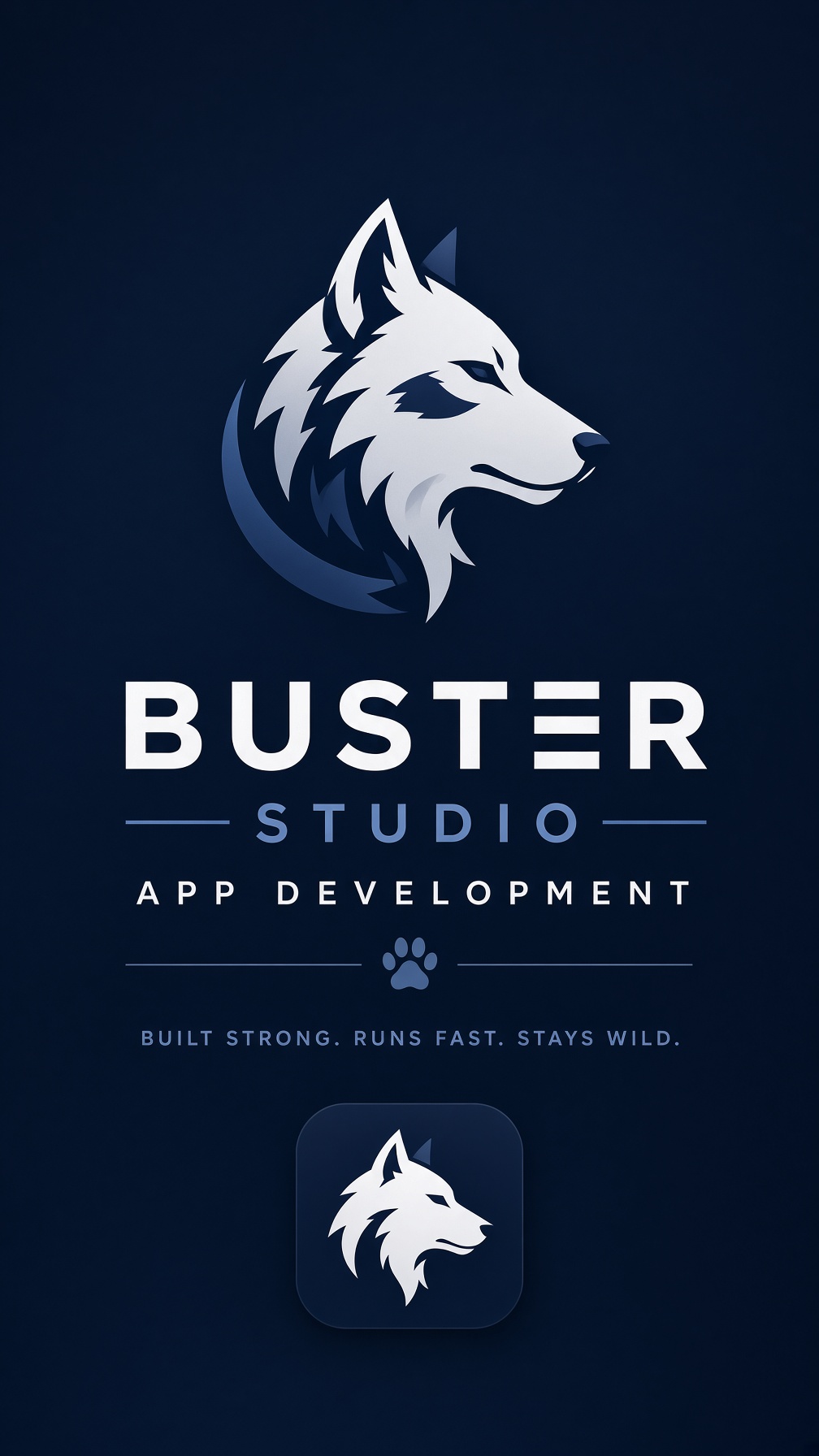 Buster Studios wolf logo
